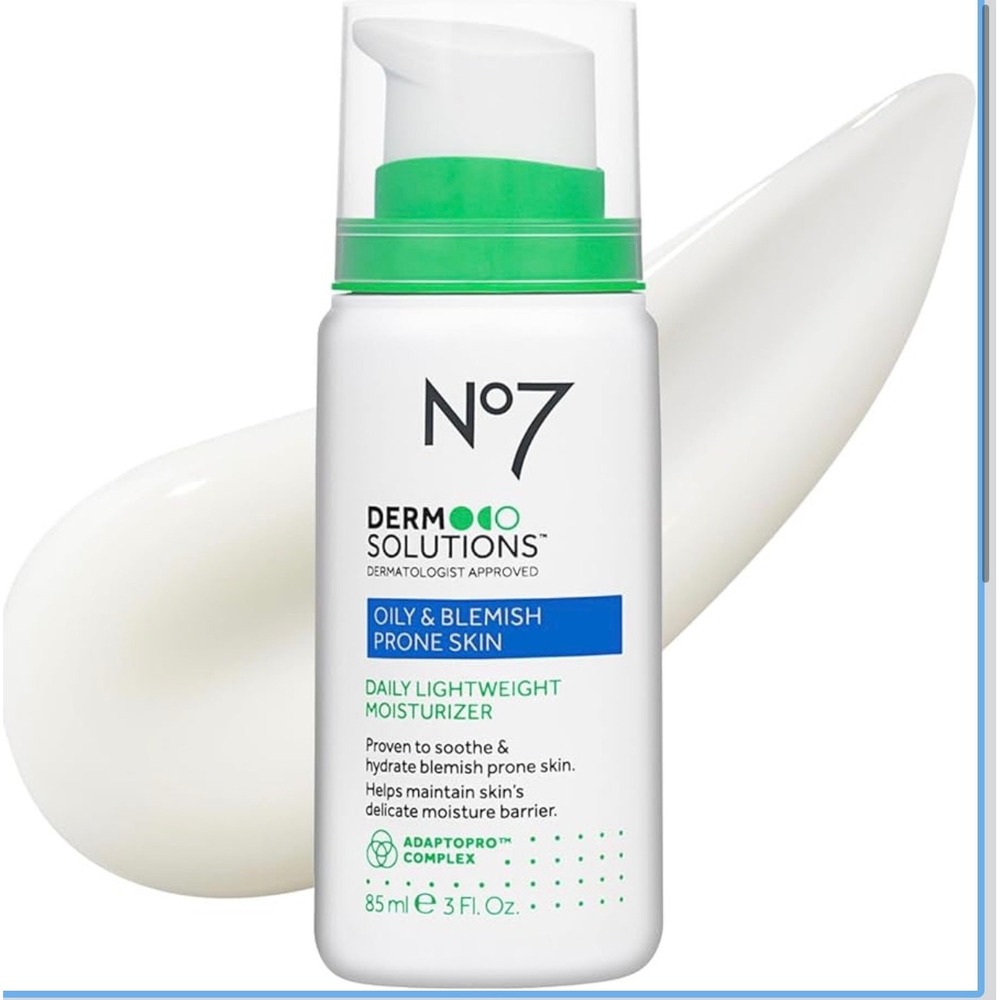 No7 Dermocare Solutions Oily‎ Blemish Prone Skin Daily Moisturizer 3 Fl Oz
